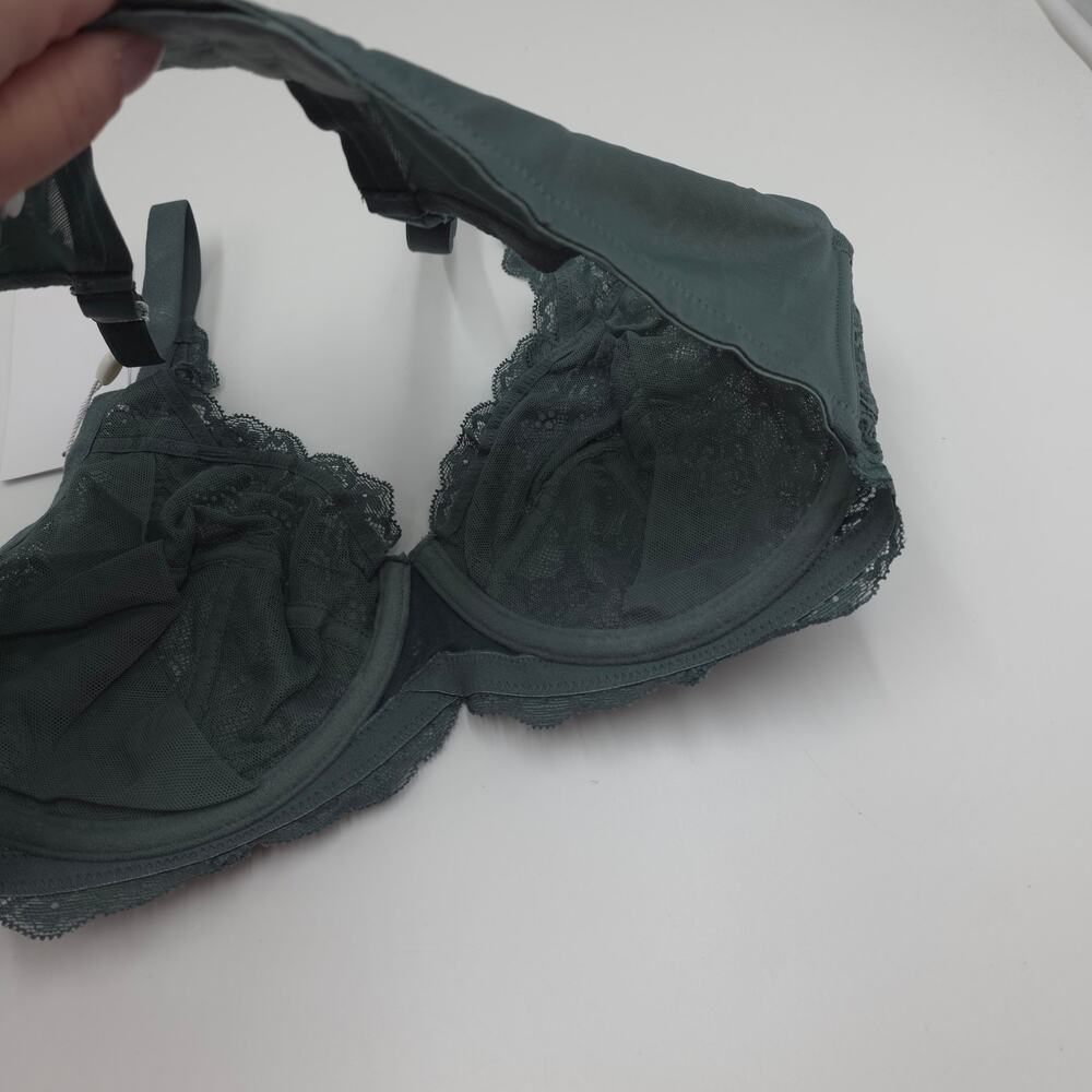 HSIA All-Over Floral Lace Bra 0070 in Balsam Blue Size 36C - Picture 6 of 7